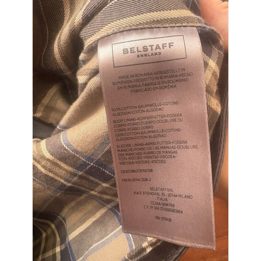 Belstaff Women's Trialmaster Waxed Cotton Jacket Size 40 Black